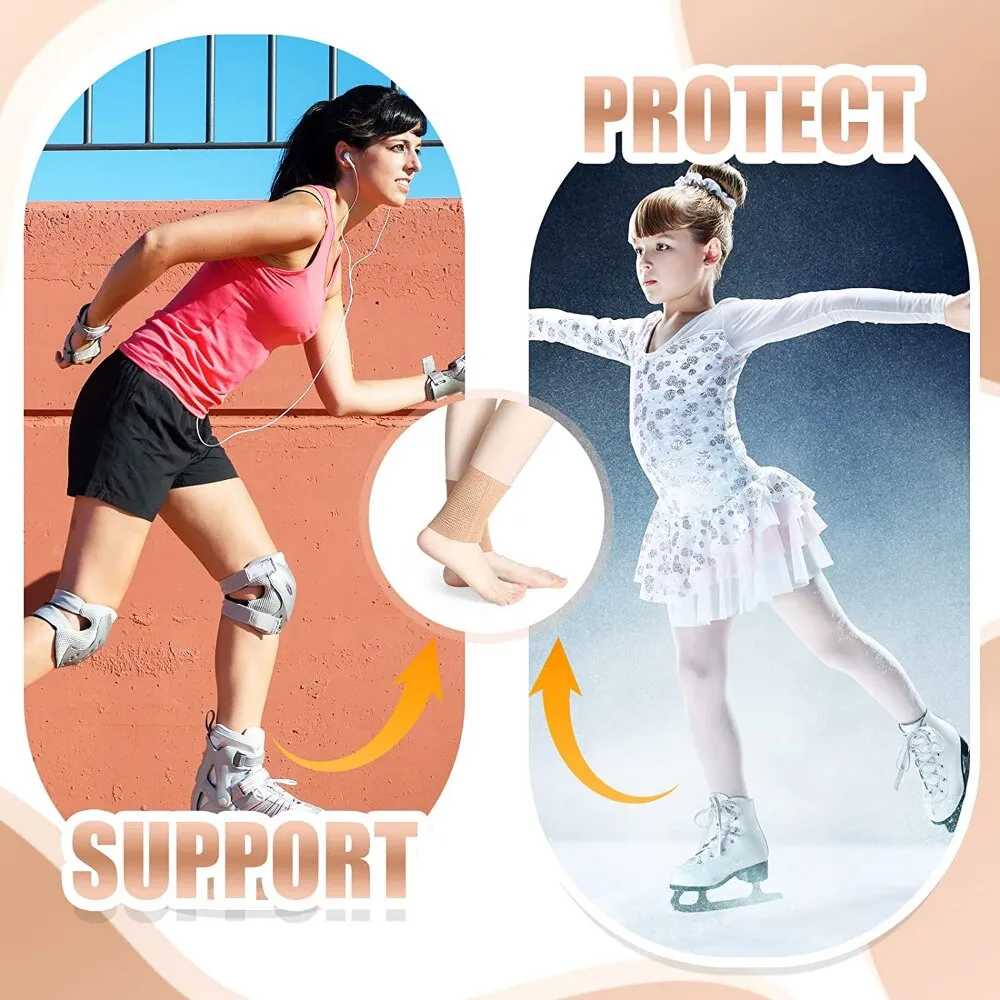 1/2 Pcs Ankle Gel Padded Skate Socks for Skating Riding