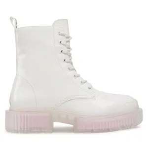 ARMANI EXCHANGE Lace-Up Boots Womens Boots XDM007-WHT