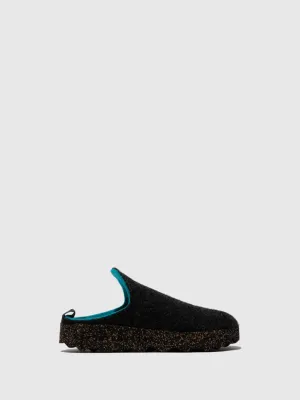 AsPortuguesas Women's Come L Slip-On Casual Mules Anthracite Grey