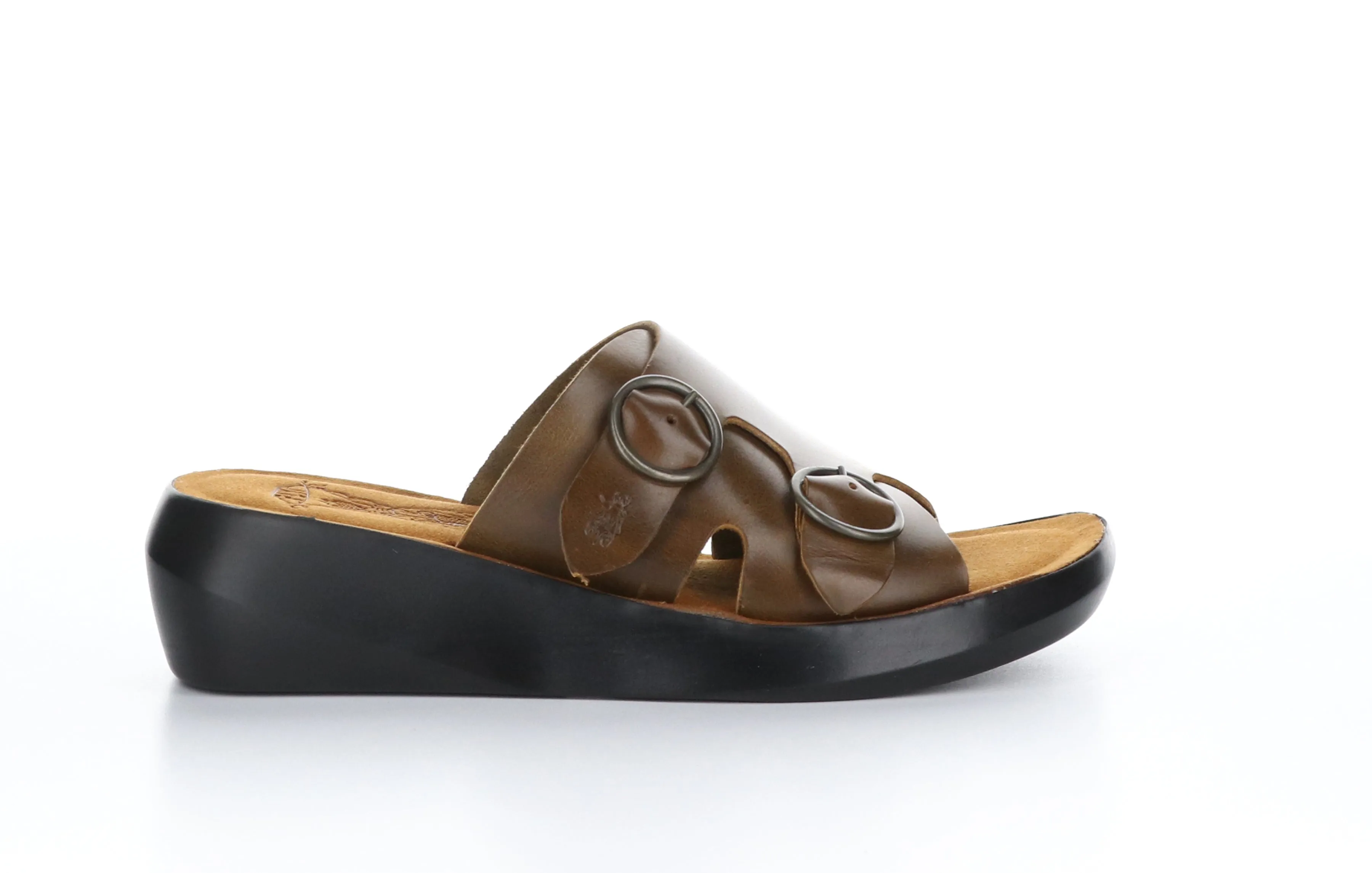 BAIT742FLY Bridle Camel Open Toe Mules