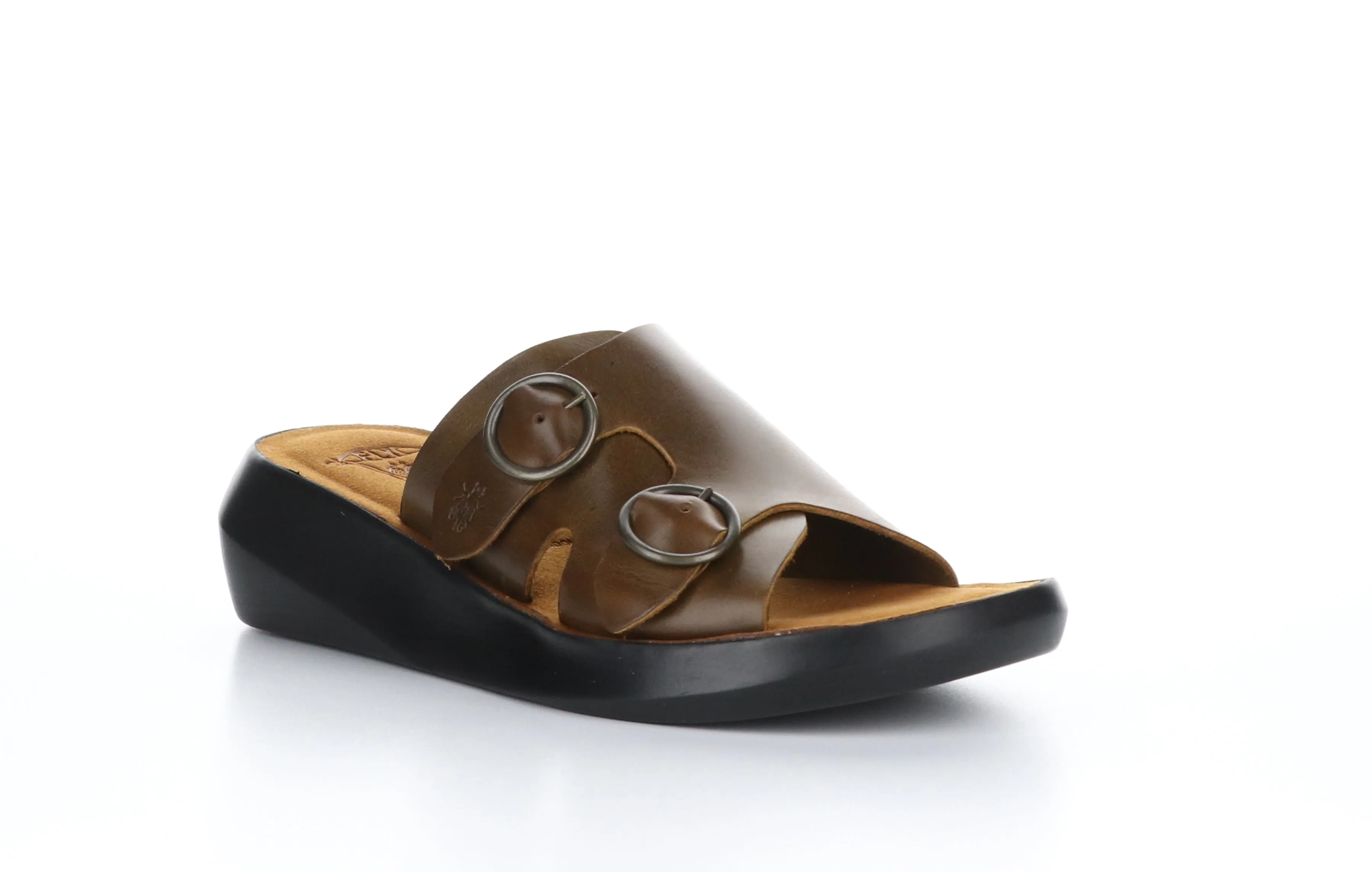 BAIT742FLY Bridle Camel Open Toe Mules