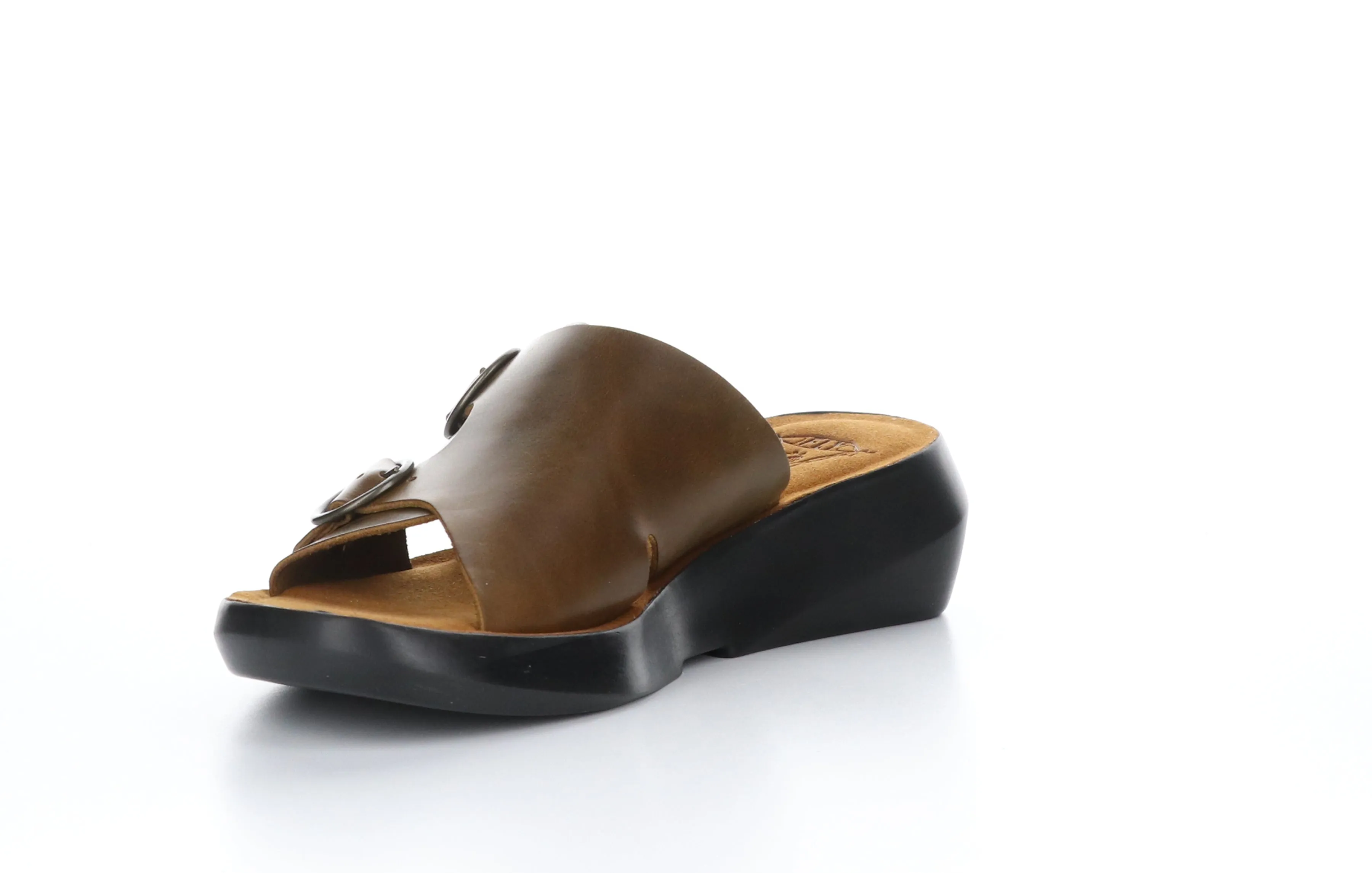 BAIT742FLY Bridle Camel Open Toe Mules