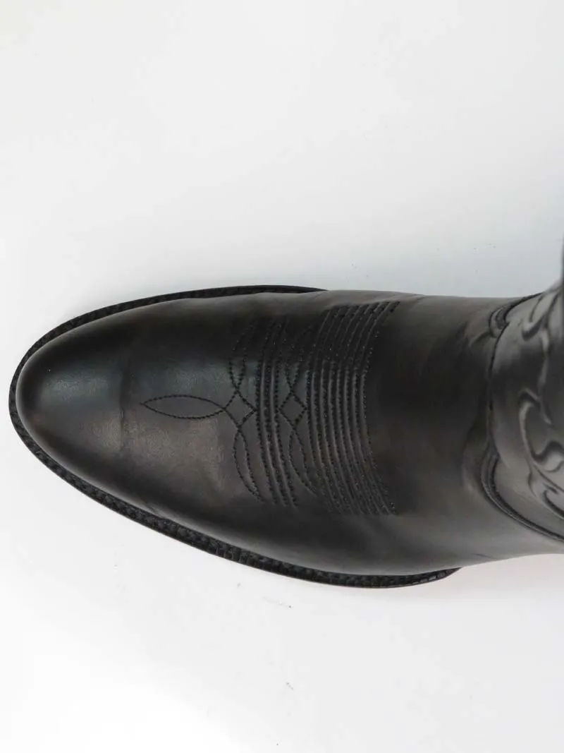 Black Jack BK405-64 Mens Ranch Hand Western Boots Black