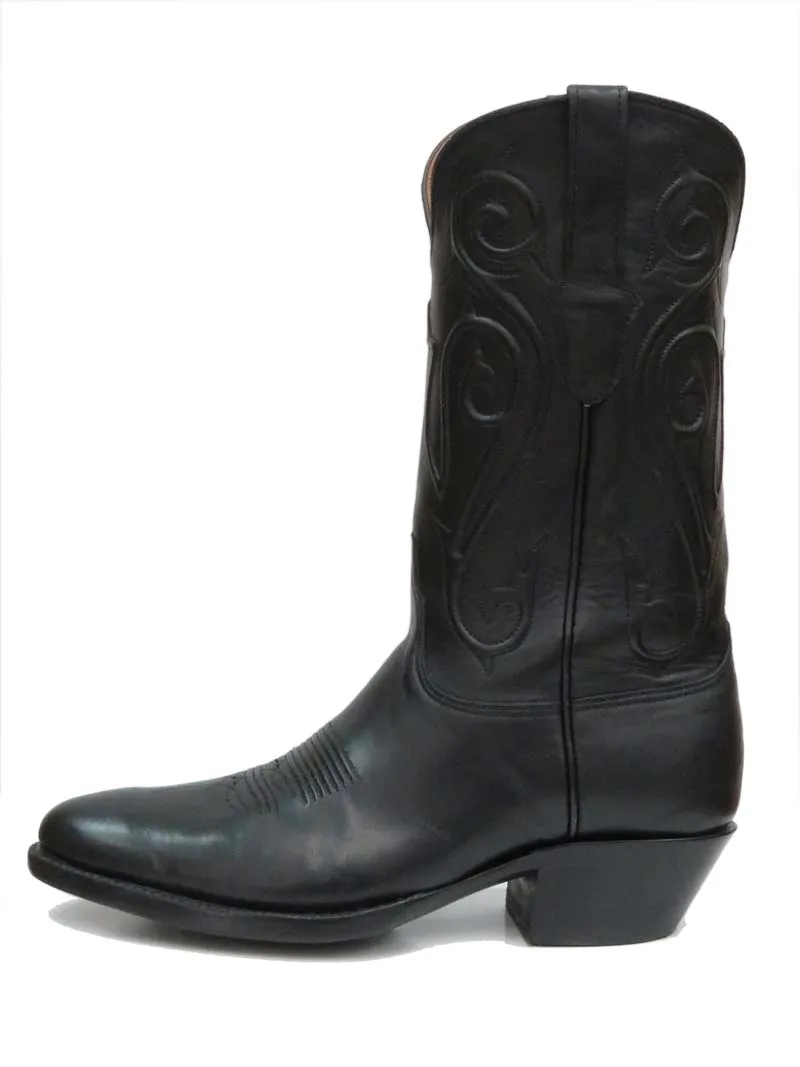 Black Jack BK405-64 Mens Ranch Hand Western Boots Black