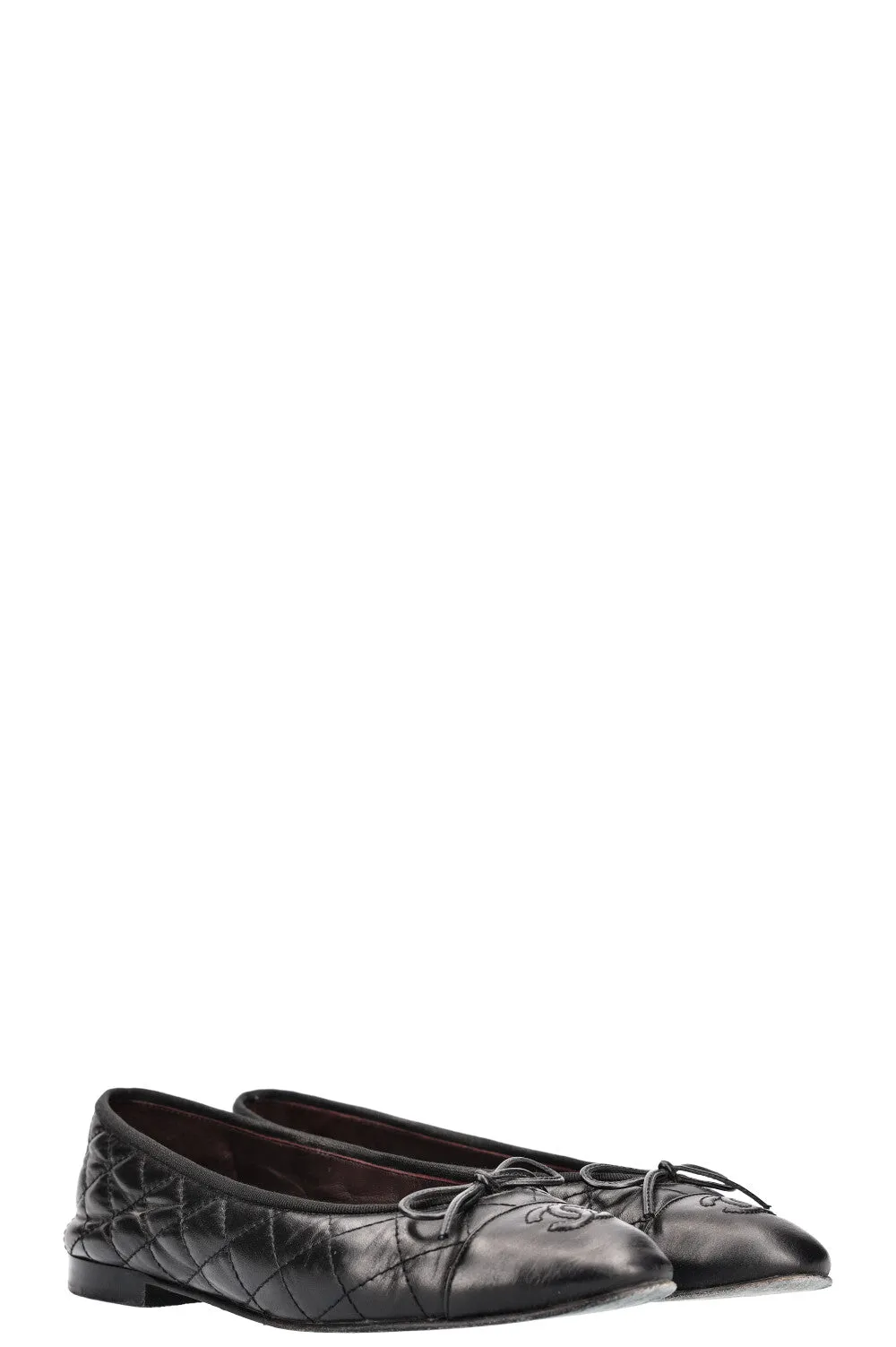 CHANEL Classic Ballet Flats Black