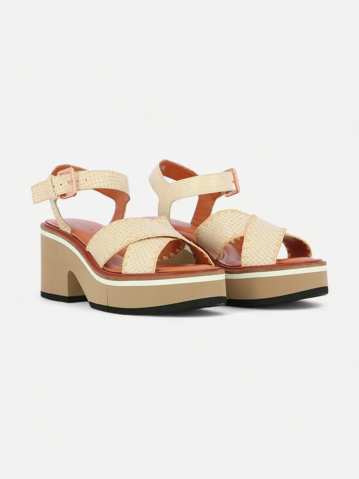 CHARLINE, white python effect || OUTLET