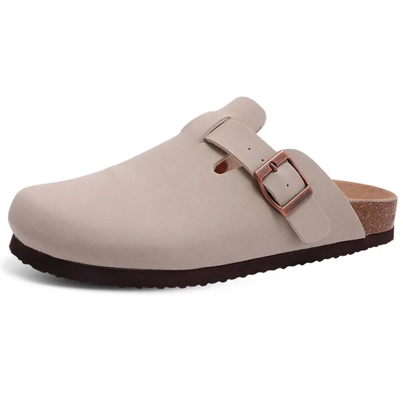 Classic Cork Clogs With Arch Support Trendy Beach Slippers For Men