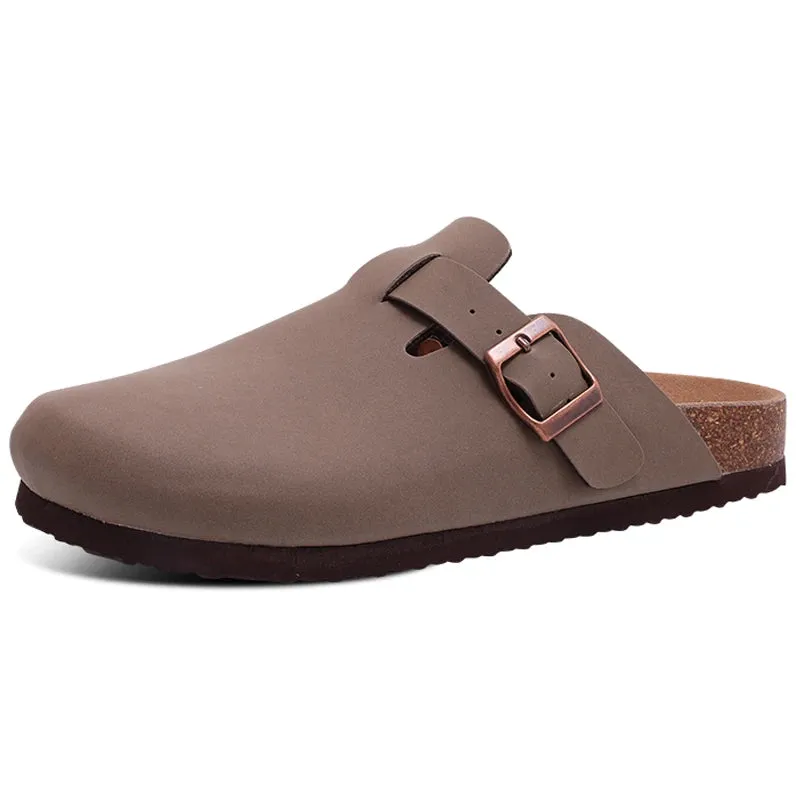 Classic Cork Clogs With Arch Support Trendy Beach Slippers For Men