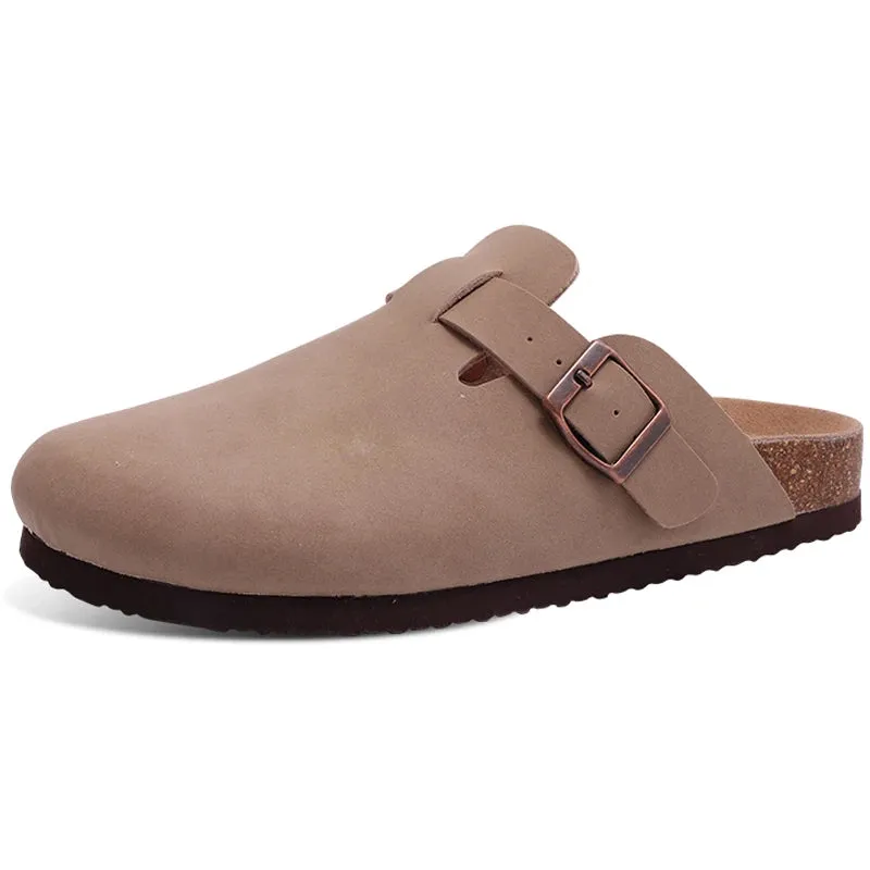 Classic Cork Clogs With Arch Support Trendy Beach Slippers For Men