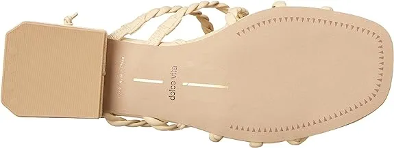Dolce Vita Hayley Vanilla Stella Tie Up Squared Open Toe Strappy Heeled Sandals