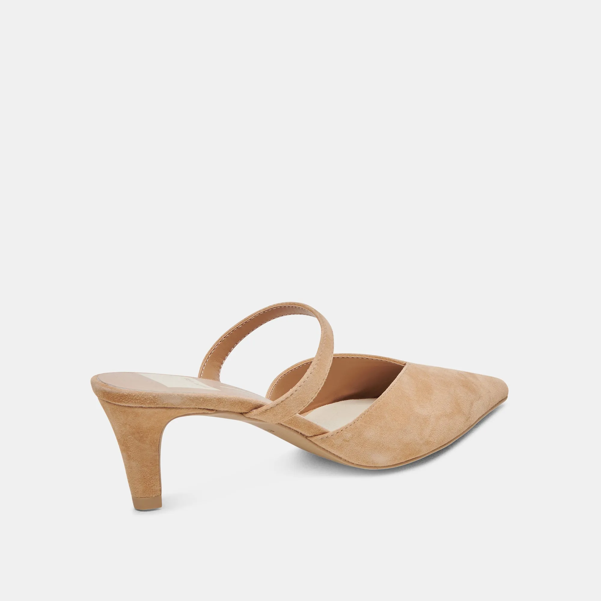Dolce Vita Kanika Mid Heels in Tan Suede