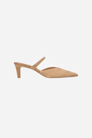 Dolce Vita Kanika Mid Heels in Tan Suede