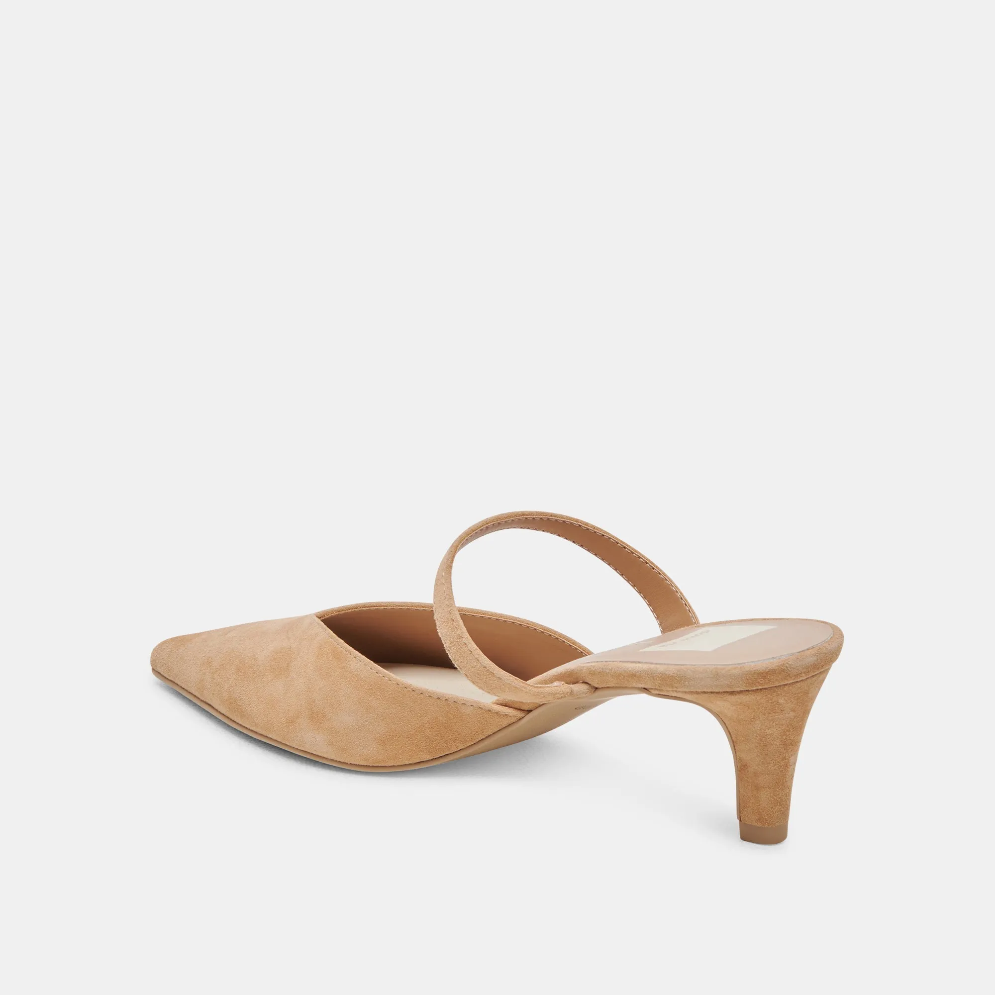 Dolce Vita Kanika Mid Heels in Tan Suede