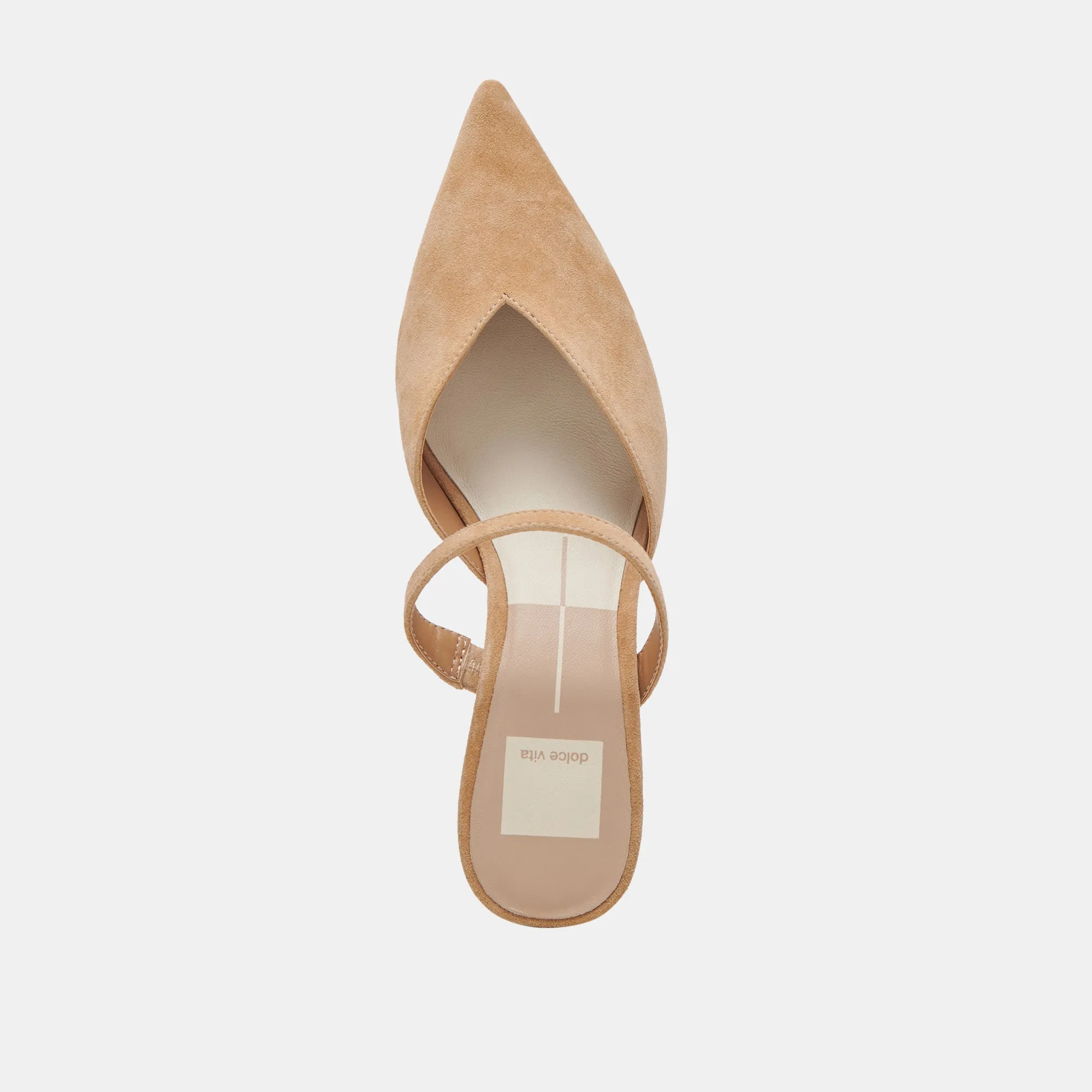 Dolce Vita Kanika Mid Heels in Tan Suede