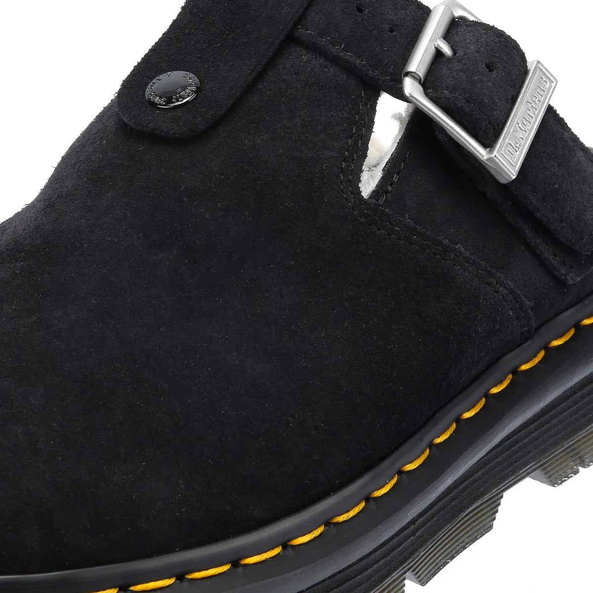 Dr. Martens Zebzag Warmlined Suede Black Mule