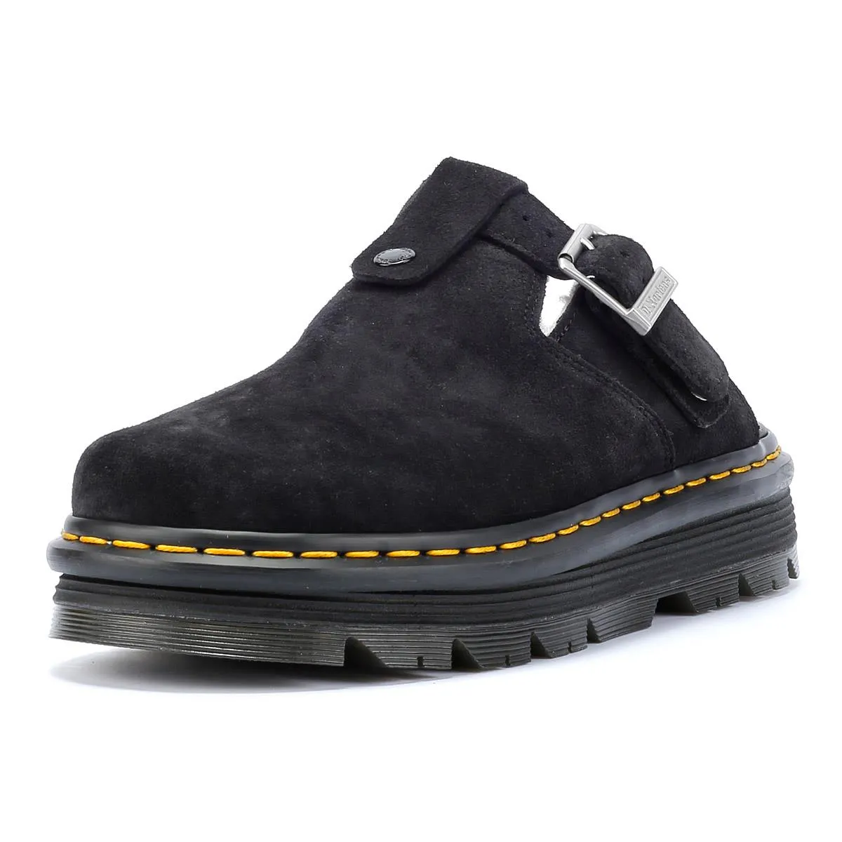 Dr. Martens Zebzag Warmlined Suede Black Mule
