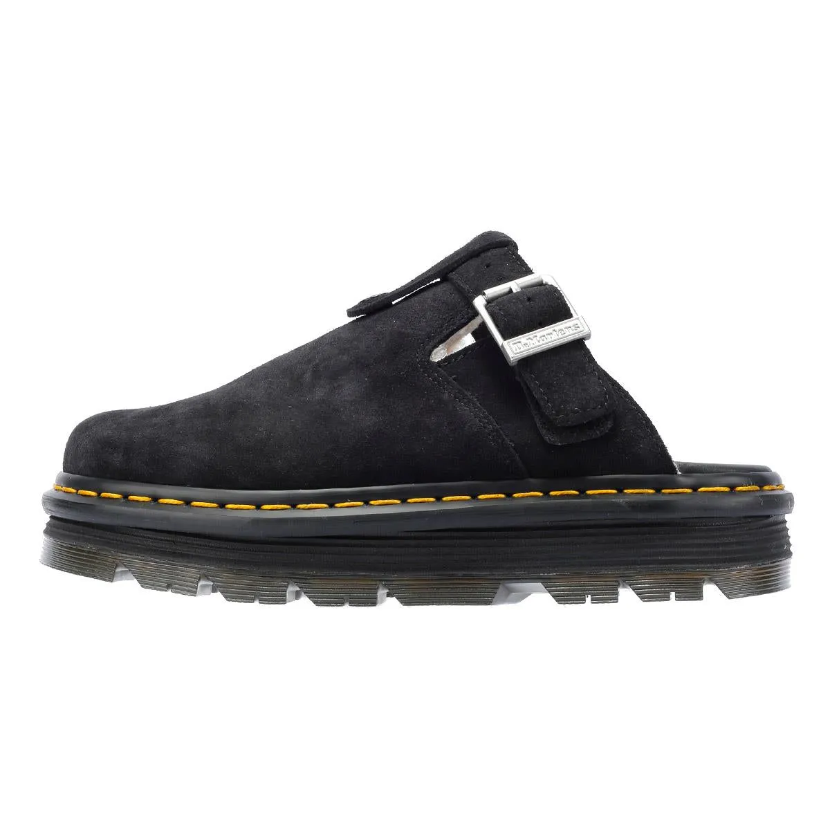 Dr. Martens Zebzag Warmlined Suede Black Mule