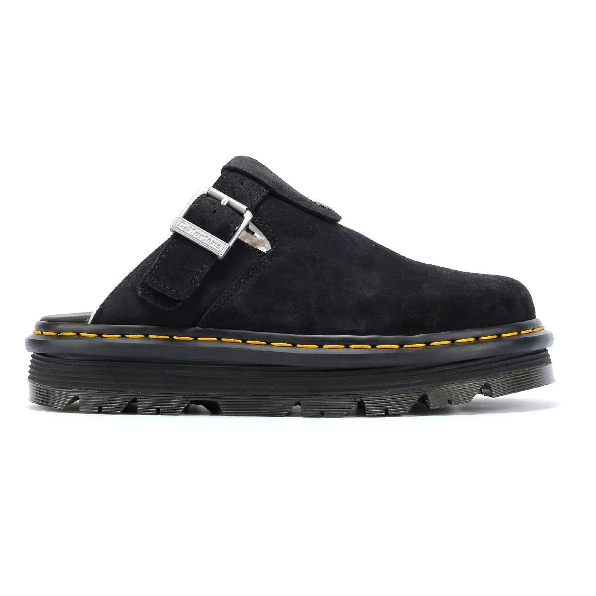 Dr. Martens Zebzag Warmlined Suede Black Mule