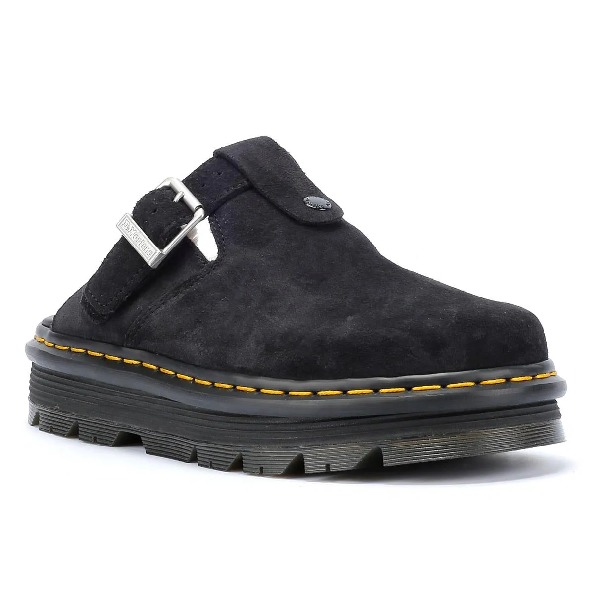 Dr. Martens Zebzag Warmlined Suede Black Mule