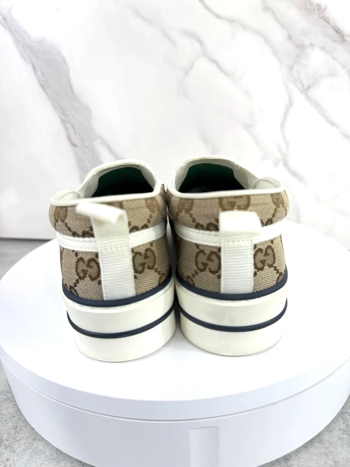 GUCCI GG MONOGRAM TENNIS 1977 SLIP-ON SNEAKERS
