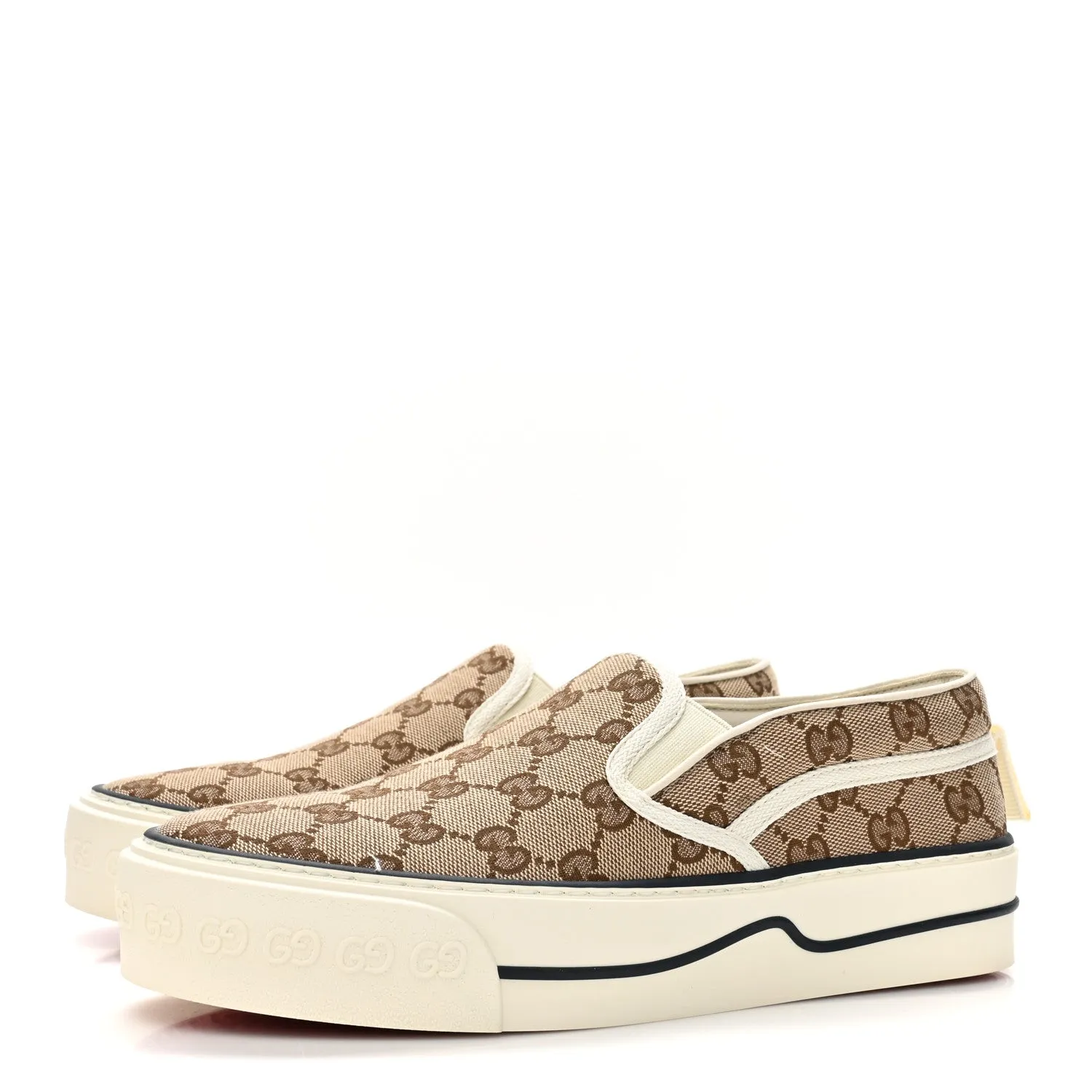 GUCCI GG MONOGRAM TENNIS 1977 SLIP-ON SNEAKERS