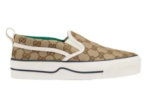 GUCCI GG MONOGRAM TENNIS 1977 SLIP-ON SNEAKERS