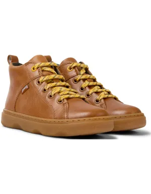 KIDDO BROWN LEATHER SHOE