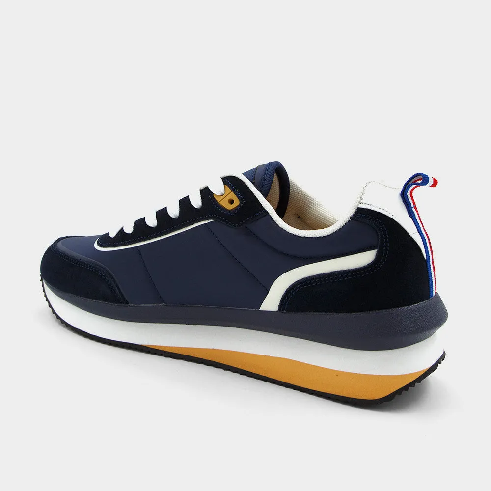 Le Coq Mens Calais Sneaker Navy/Multi _ 182840 _ Navy