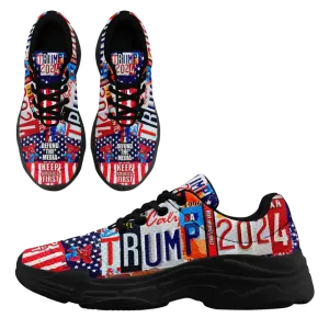 Luxury Gifts,Personalized Trump Design Sneakers, Custom Keep American First Shoes,FN020-24020041
