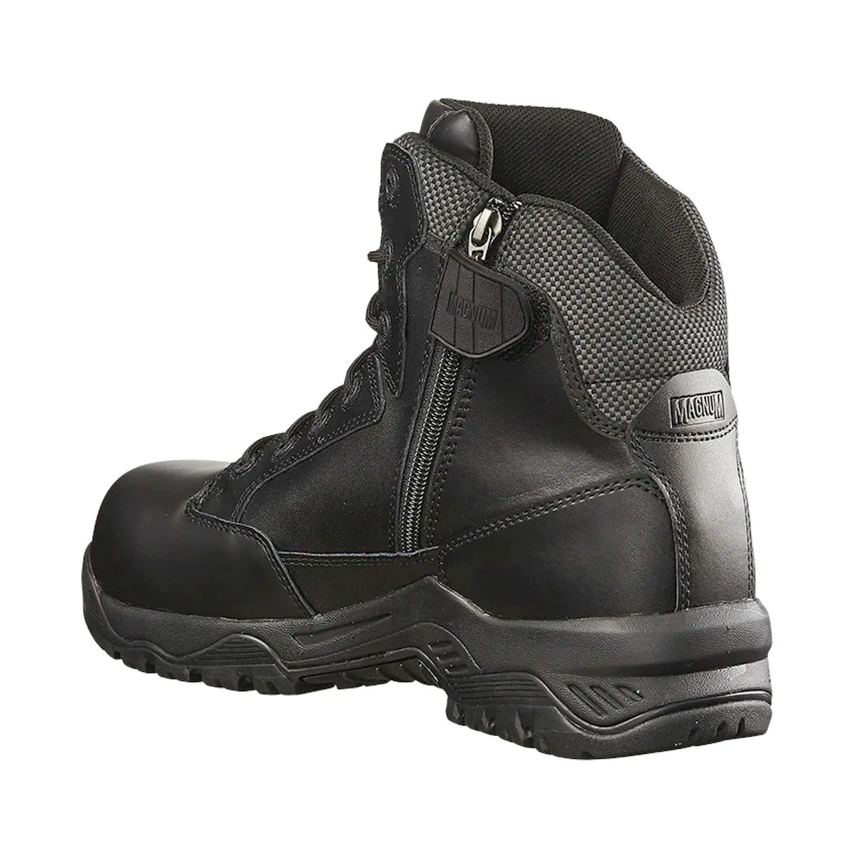 Magnum Strike Force 6.0 Leather Side-Zip Composite Toe Waterproof Women's Boot Black MSF655