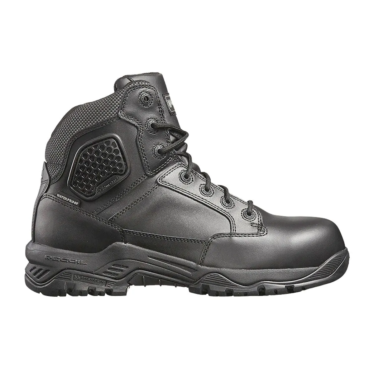 Magnum Strike Force 6.0 Leather Side-Zip Composite Toe Waterproof Women's Boot Black MSF655