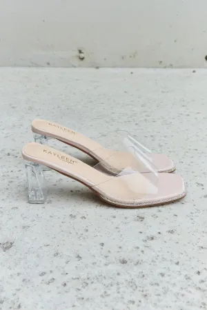 Make Myself Clear Mule Block Heels