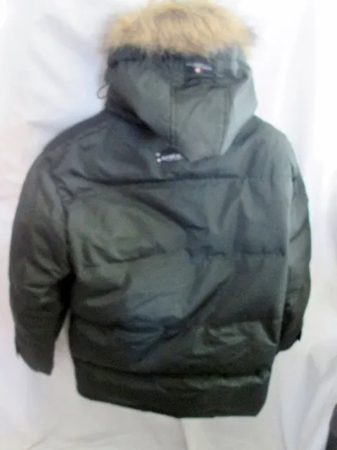 Mens CANADA WEATHERGEAR SUPER TRIPLE GOOSE DOWN JACKET Coat Puffer Winter XL GREEN BLACK