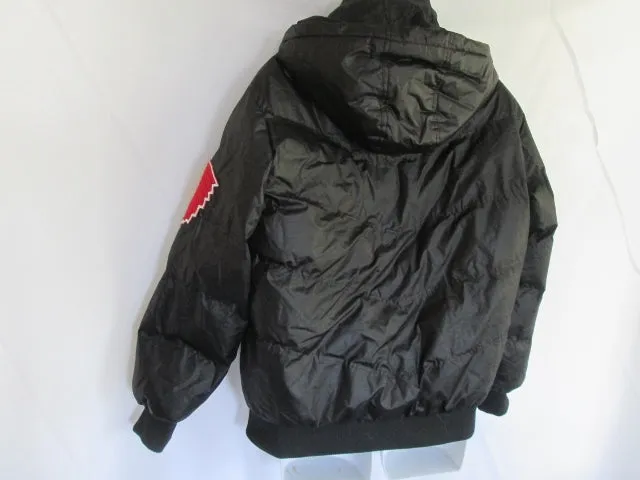 Mens  RALPH LAUREN RUGBY 41381 JACKET Coat Puffer BLACK L SKULL PATCH FOOTBALL