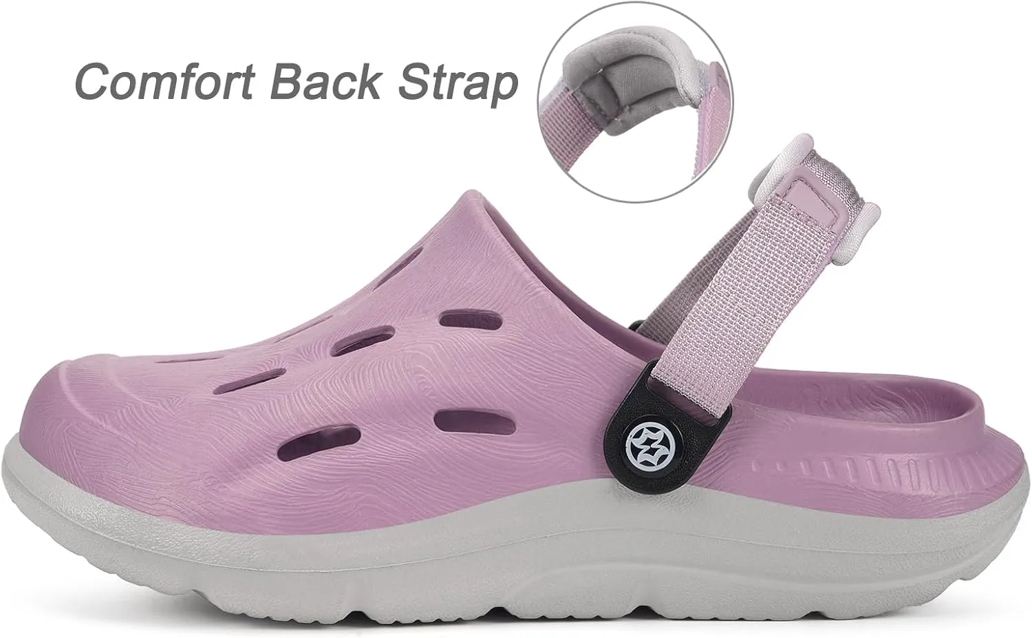 Mens Womens Orthotic Clogs Garden Shoes Arch Support Slip-on Mules Outdoor Beach Slippers Plantar Fasciitis with Adjustable Back Strap