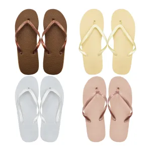 Metallic Flip Flops