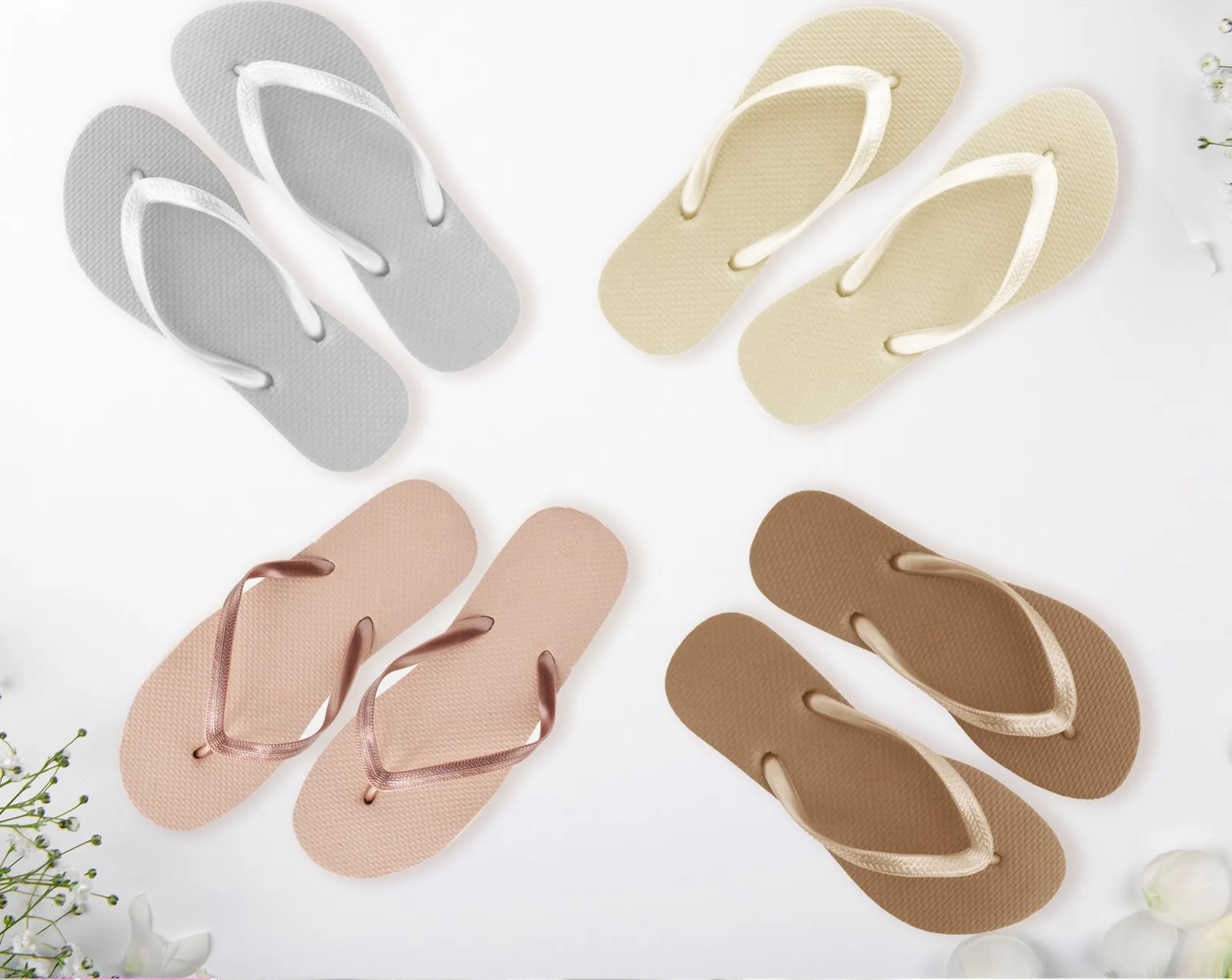 Metallic Flip Flops
