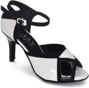 Misu Women's Peep Toe Sandals Latin Salsa Tango Practice Ballroom Dance Shoes with 3.9" Heel