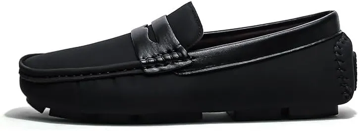 New Men's Loafers Penny Loafers Vegan Leather Driving Loafers Flexible Flat Heel Anti-Slip Walking Slip-on