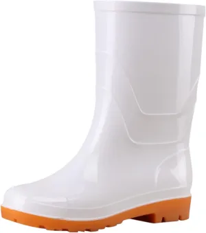 Rain Boots Women Women's Mid Calf Rain Boots Waterproof Rubber Boots Short Garden Shose Anti-Slipping Rain Shoes