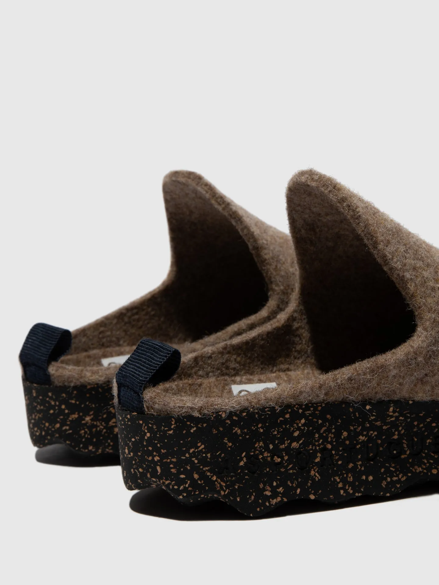 Round Toe Mules COME Taupe