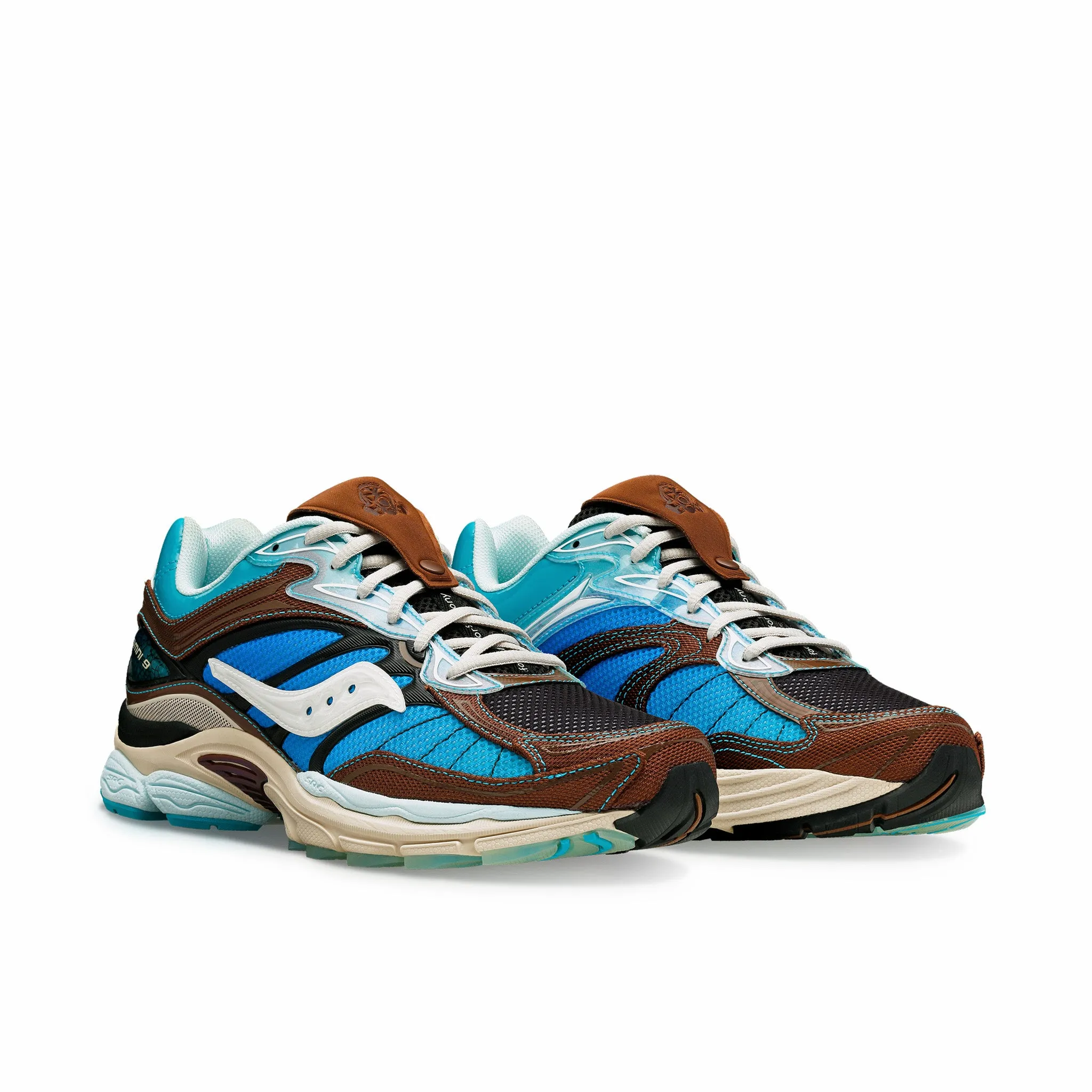 Saucony x Footpatrol ProGrid Omni 9 (Blue/Brown)