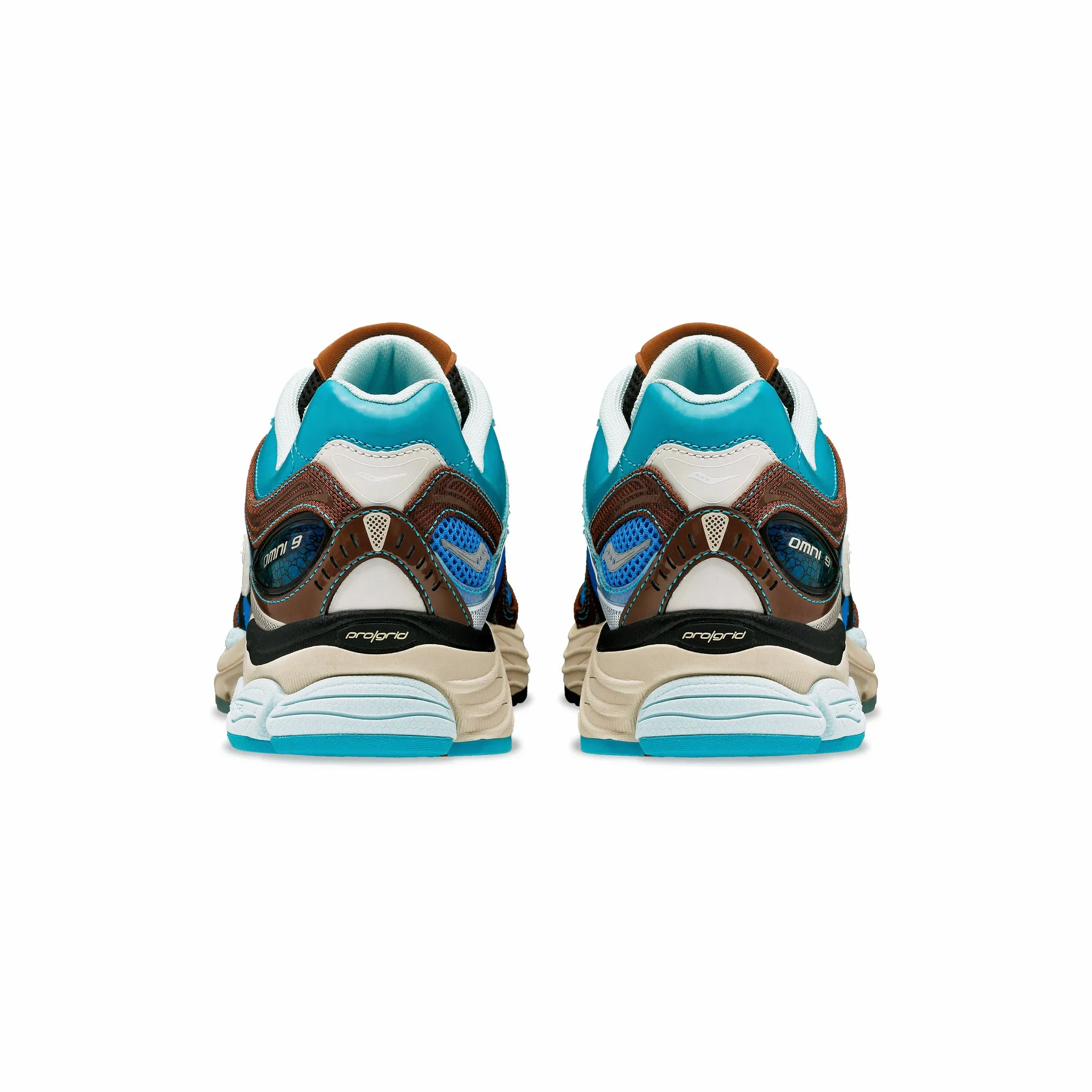 Saucony x Footpatrol ProGrid Omni 9 (Blue/Brown)