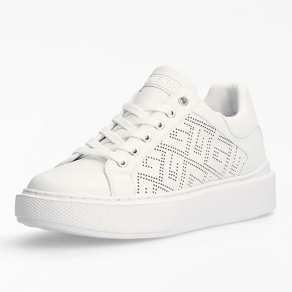 Scarpe Donna GUESS Sneakers In Pelle Bianca Linea Ivee