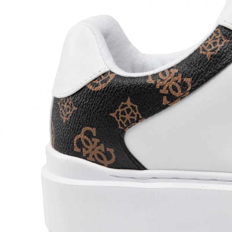 Scarpe Donna GUESS Sneakers Linea Haya Colore Bianco - Marrone