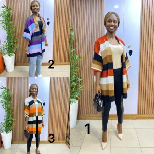 Striped Knit Cardigan - Cozy & Stylish Layers