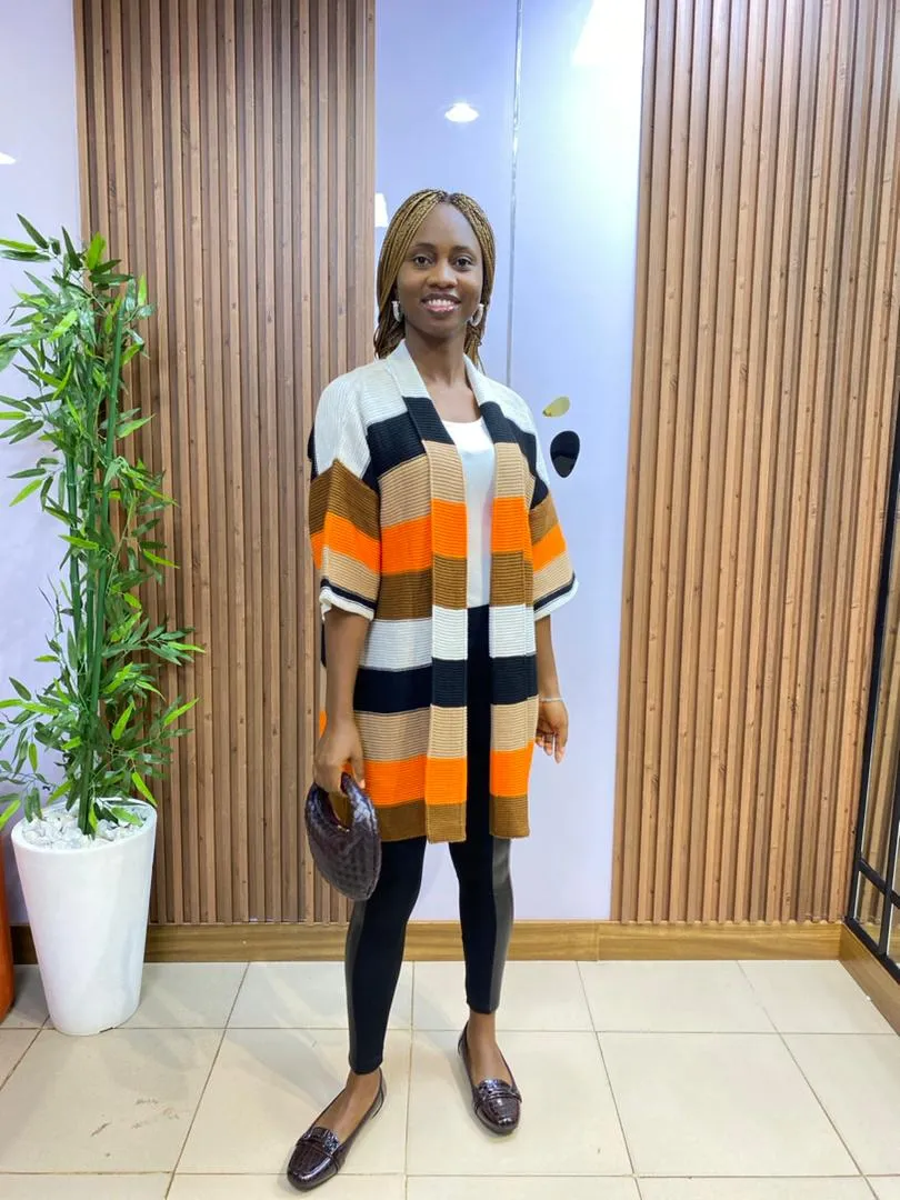 Striped Knit Cardigan - Cozy & Stylish Layers