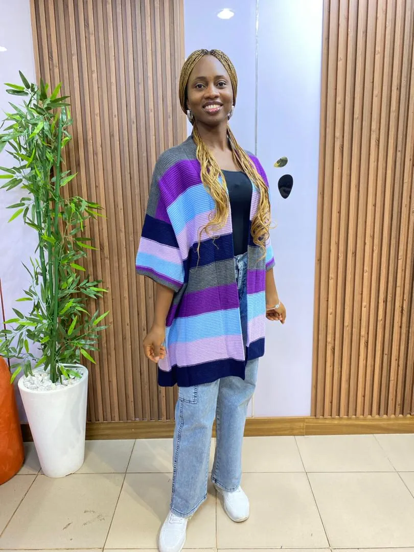 Striped Knit Cardigan - Cozy & Stylish Layers