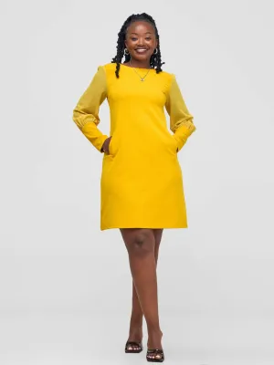 Stylish Sisters Dress - Yellow