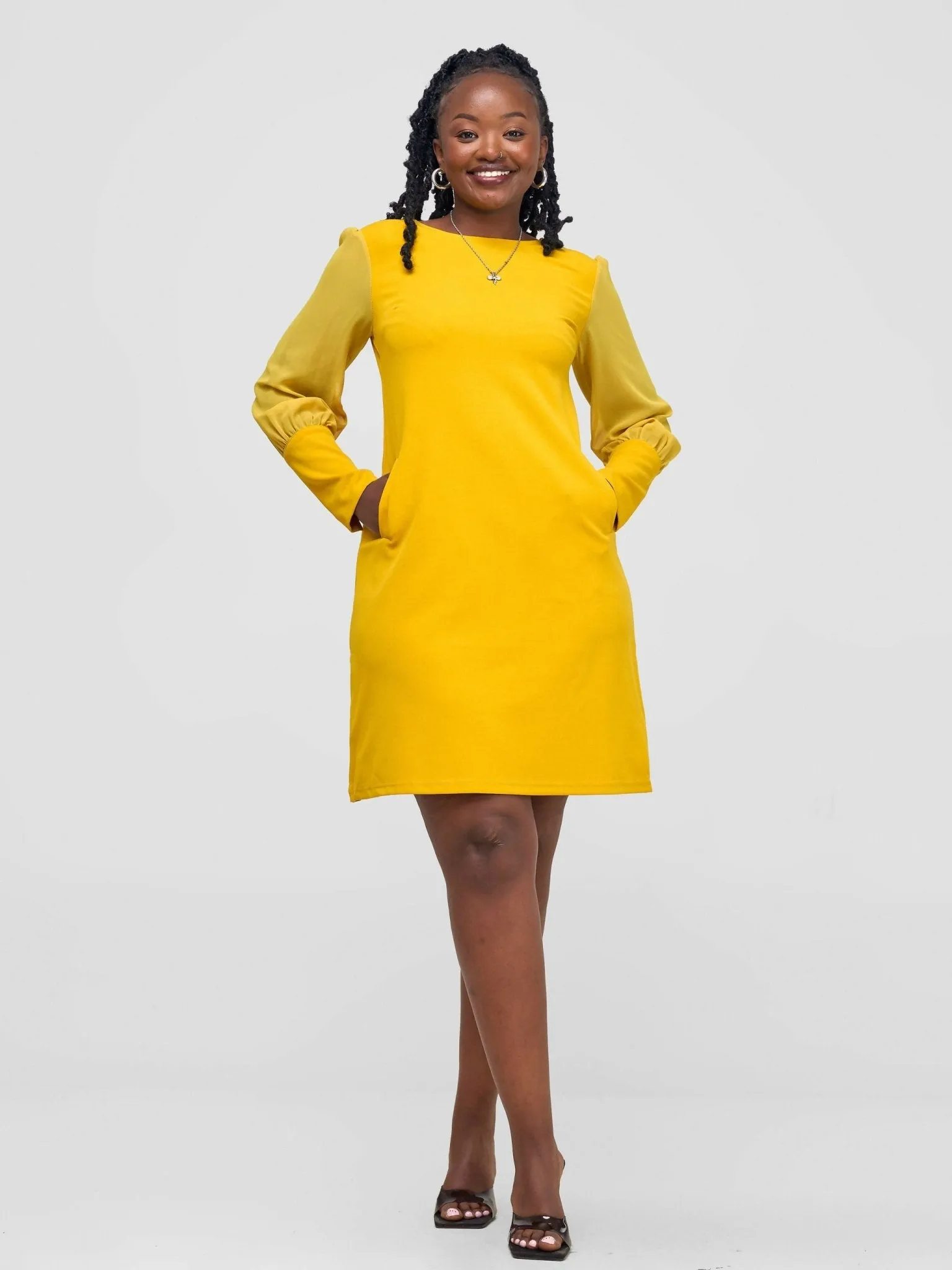 Stylish Sisters Dress - Yellow